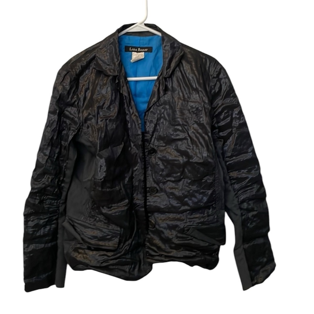 Lida Baday Black Ruffle Jacket